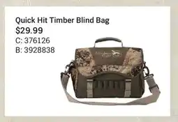 Cabela's Quick Hit Timber Blind Bag offer