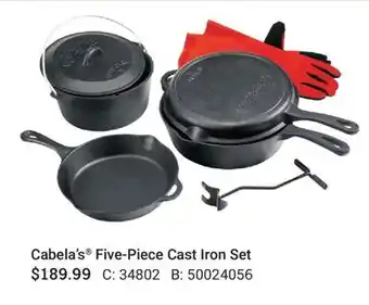 Cabela's Cabela's Five-Piece Cast Iron Set offer