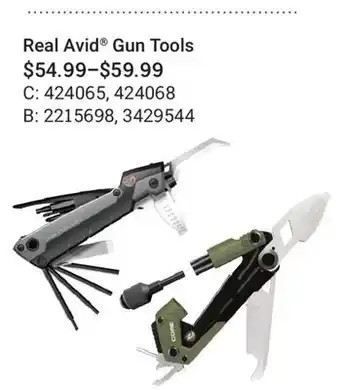 Cabela's Real Avid Gun Tools offer