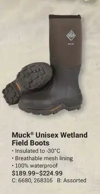 Cabela's Muck Unisex Wetland Field Boots offer