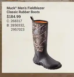 Cabela's Muck Men's Fieldblazer Classic Rubber Boots offer