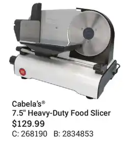 Cabela's Cabela's 7.5 Heavy-Duty Food Slicer offer