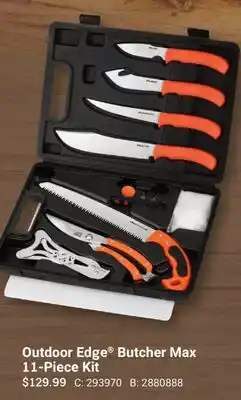Cabela's Outdoor Edge Butcher Max 11-Piece Kit offer