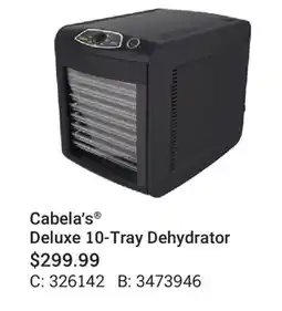 Cabela's Cabela's Deluxe 10-Tray Dehydrator offer