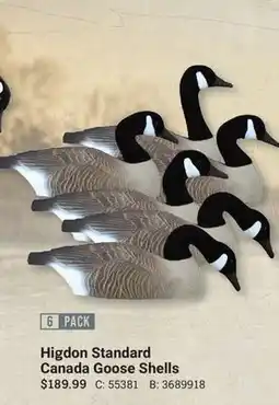 Cabela's Higdon Standard Canada Goose Shells offer