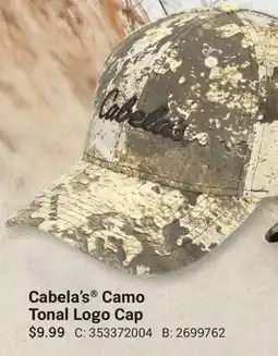 Cabela's Cabela's Camo Tonal Logo Cap offer