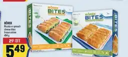 Marché Adonis BÖREK Ricotta or spinach cheese bites offer