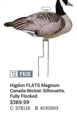 Cabela's Higdon FLATS Magnum Canada Motion Silhouette, Fully Flocked offer
