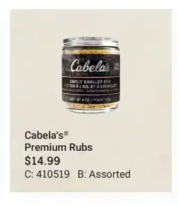 Cabela's Cabela׳s Premium Rubs offer