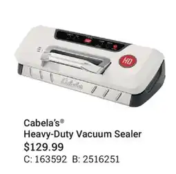 Cabela's Cabela's Heavy-Duty Vacuum Sealer offer