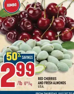 Marché Adonis RED CHERRIES AND FRESH ALMONDS offer