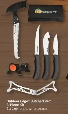 Cabela's Outdoor Edge ButcherLite 8-Piece Kit offer