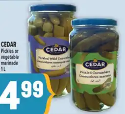 Marché Adonis CEDAR Pickles or vegetable marinade offer