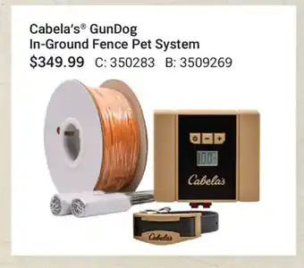 Cabela's Cabela׳s GunDog In-Ground Fence Pet System offer