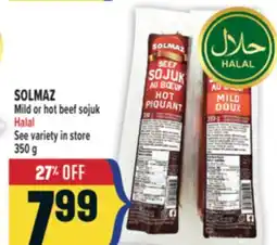 Marché Adonis SOLMAZ Mild or hot beef sojuk Halal offer