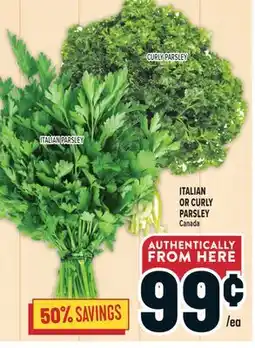 Marché Adonis ITALIAN OR CURLY PARSLEY offer