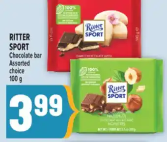 Marché Adonis RITTER SPORT Chocolate bar offer
