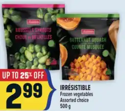 Marché Adonis IRRÉSISTIBLE Frozen vegetables offer