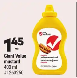 Giant Tiger Giant Value mustard offer