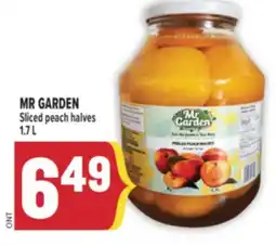 Marché Adonis MR GARDEN Sliced peach halves offer