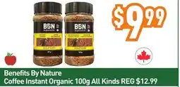 Healthy Planet Benefits By Nature Coffee offer