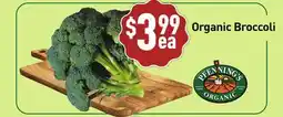 Healthy Planet Organic Broccoli offer