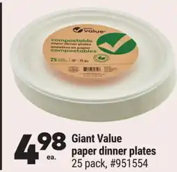 Giant Tiger Giant Value paper dinner plates offer