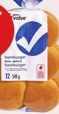 Giant Tiger Giant Value buns offer