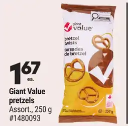 Giant Tiger Giant Value pretzels offer
