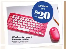 Giant Tiger Wireless keyboard & mouse combo offer