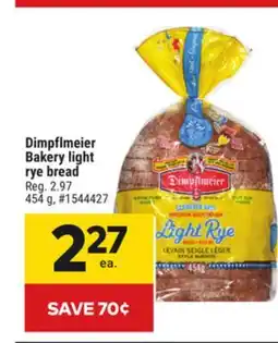 Giant Tiger Dimpflmeier Bakery light rye bread offer