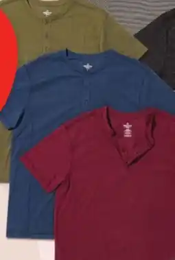 Giant Tiger striped or henley tee offer