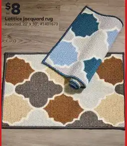 Giant Tiger Lattice jacquard rug offer