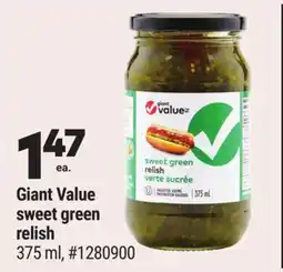 Giant Tiger Giant Value sweet green relish offer