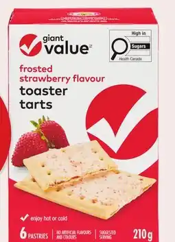 Giant Tiger Giant Value toaster tarts offer