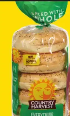 Giant Tiger Country Harvest bread or bagels offer