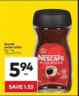 Giant Tiger Nescafé instant coffee offer