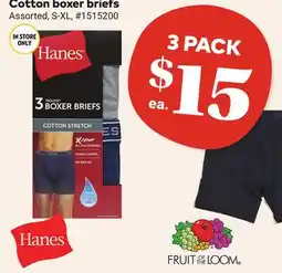 Giant Tiger Cotton boxer briefs offer