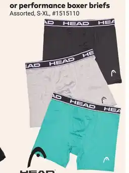 Giant Tiger Performance boxer briefs offer