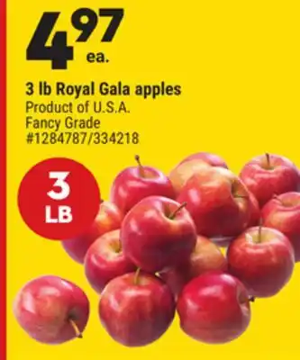 Giant Tiger 3 lb Royal Gala apples offer