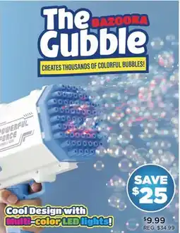 Showcase The BAZOOKA Gubble CREATES THOUSANDS OF COLORFUL BUBBLES! offer