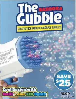 Showcase The BAZOOKA Gubble CREATES THOUSANDS OF COLORFUL BUBBLES! offer