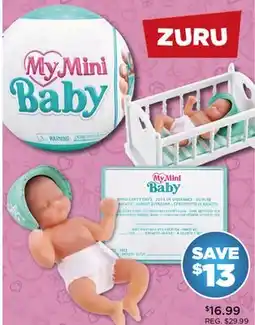 Showcase ZURU My Mini Baby offer