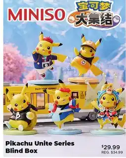 Showcase MINISO Pikachu Unite Series Blind Box offer