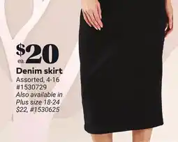Giant Tiger Denim skirt offer