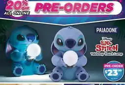 Showcase PALADONE Disney Lilo & Stitch Tabletop Touch Lamp offer