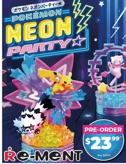 Showcase RE-MENT POKÉMON NEON PARTY offer