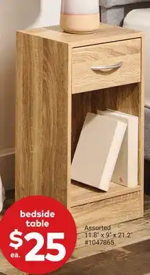 Giant Tiger bedside table offer
