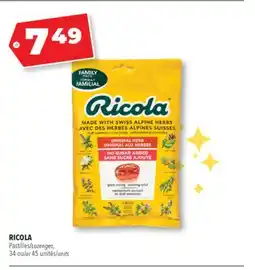 Familiprix RICOLA, Lozenges, 34 or 45 units offer