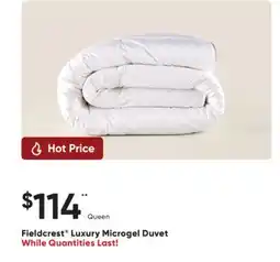 Sleep Country Fieldcrest Luxury Microgel Duvet offer